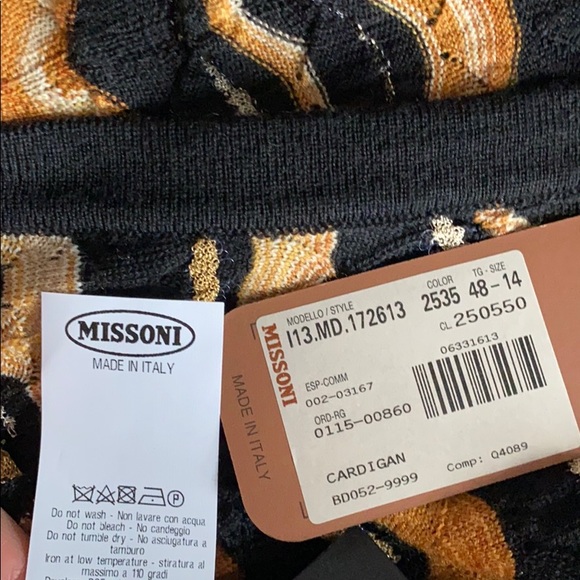 Missoni Sparkling Black Camel Cardigan NewWithTags - Picture 7 of 7